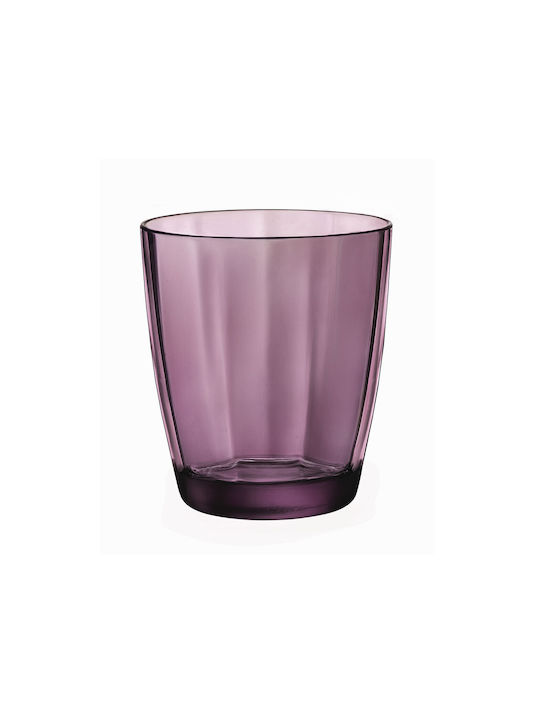 Bormioli Rocco Pulsar Acqua Glass Water made of Glass in Purple Color 300ml 1pcs