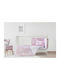 Kocoon Swan Baby Quilt Baumwolle Rosa 110x150cm