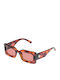 Le Specs Oh Damn! Unisex Sunglasses with Brown Plastic Frame LSP2102358
