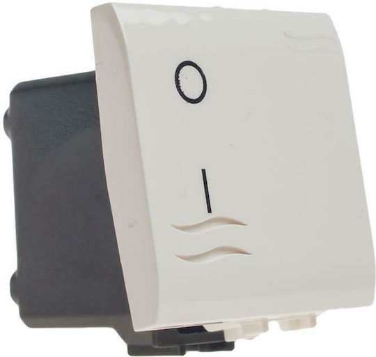 Geyer Recessed Wall Switch Commands Single Without Frame Medium White