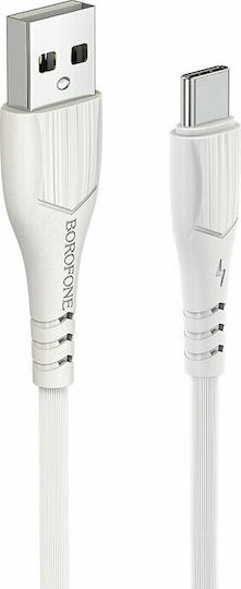 Borofone BX37 USB 2.0 Kabel USB Typ-C männlich - USB-A Weiß 1m