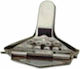 Zitruspresse/Presse Lime Handpresse Limette aus Edelstahl in Silber Farbe