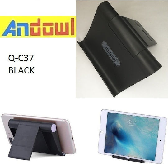 Andowl Q-C37 Desk Stand for Mobile in Black color