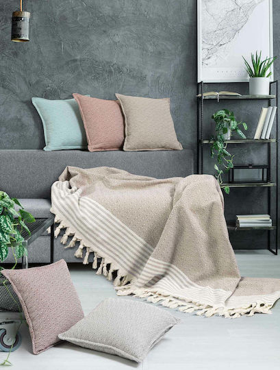 Madi Tent Armchair Throw 170x180cm Beige