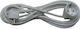 Essential Cablu de prelungire cu role cu lungimea de 10m Diametru 3 x 1mm² Albă
