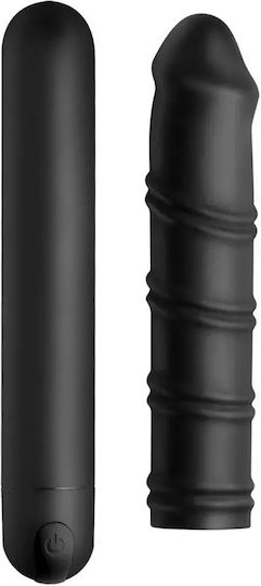XR Bang XL Bullet & Swirl Sleeve Ρεαλιστικός Δονητής 24cm Μαύρος