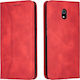 Bodycell PU Leather Book Δερματίνης Κόκκινο (Redmi 8A)