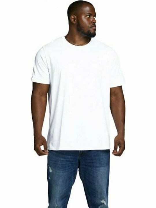 Jack & Jones T-shirt Bărbătesc cu Mânecă Scurtă Alb