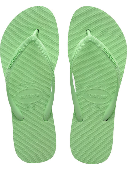 Havaianas Slim Женски чехли в Зелен цвят