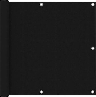 vidaXL Διαχωριστικό Σκίασης σε Ρολό Μαύρο 0.9x4m από Ύφασμα Oxford