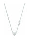 Michael Kors Necklace with design Heart from Silver with Zircon