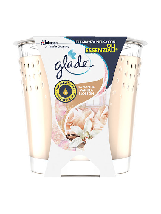 Glade Scented Candle Jar with Scent Vanilla Blossom Beige 129gr 1pcs