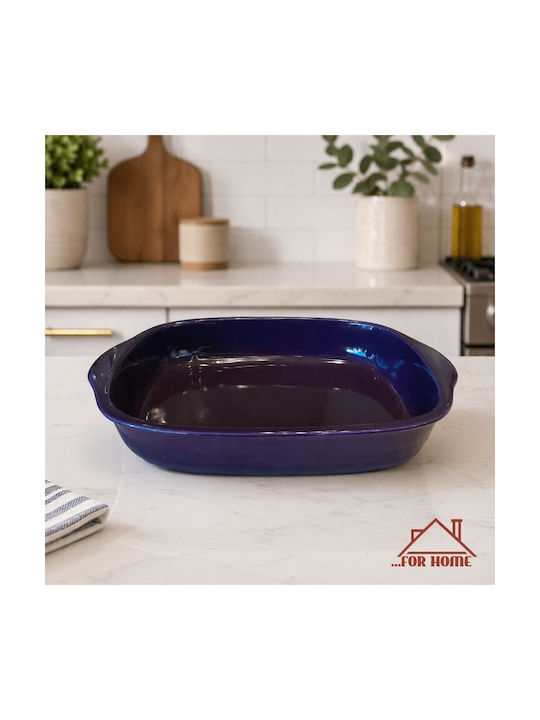 Karvounis Ceramic Rectangular Heat-Resistant Cookware 39x30x6cm
