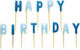 Amscan Birthday Candle Happy Birthday in Blue Color 551801