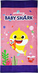 Stamion Baby Shark Παιδική Πετσέτα Θαλάσσης Ροζ Καρχαρίες 140x70εκ.