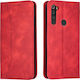 Bodycell PU Leather Книга Изкуствена кожа Червен (Redmi Note 8T)