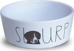 Pet Interest Slurp Πλαστικό Μπολ Φαγητού & Νερού Μελαμίνης για Σκύλο Μελαμίνης σε Λευκό χρώμα 500ml