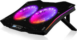 Modecom MC-CF18 RGB Pad de răcire cu 2 Ventilatoare Modecom MC-CF18 RGB Pad de răcire cu 2 Ventilatoare