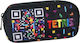 Diakakis Tetris Pencil Case with 2 Compartments Black