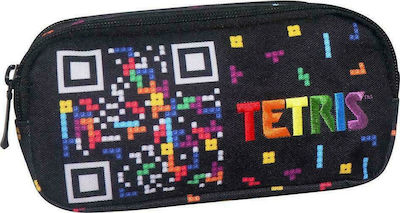 Diakakis Tetris Federmäppchen mit 2 Fächern Schwarz