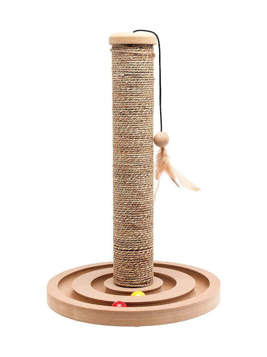 Flamingo Seaweed Scratching Post Poles Brown 30x30x44cm