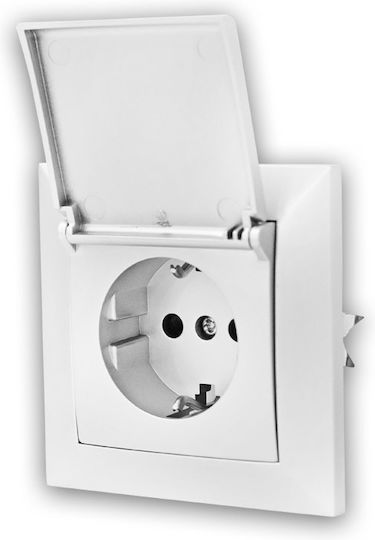 Adeleq Single Power Socket White