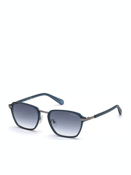 Guess Ανδρικά Γυαλιά Ηλίου με Navy Μπλε Σκελετό και Μπλε Ντεγκραντέ Φακό GU00030 91W