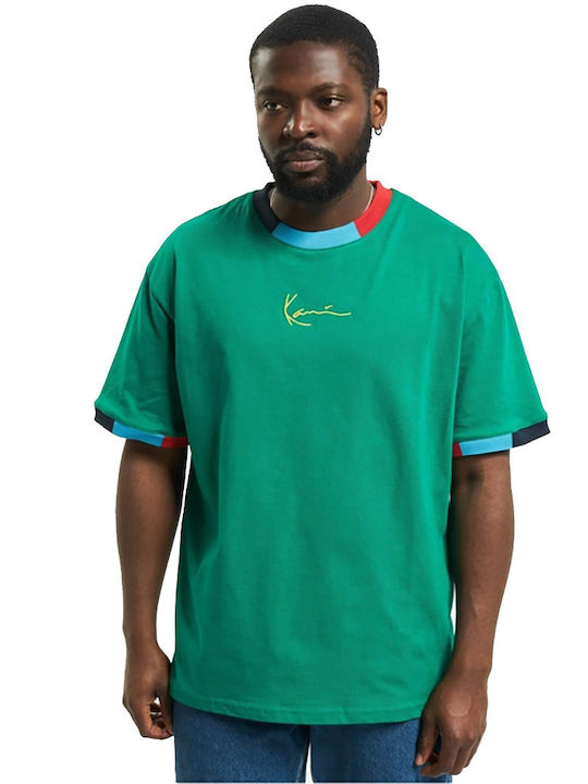 Karl Kani Men's Short Sleeve T-shirt Green KKMQ12129GRN