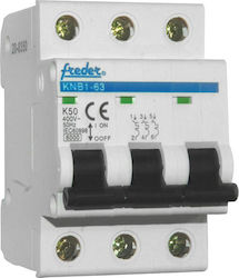 Freder 3-Poles Automatic Circuit Breaker 50A 20-0350