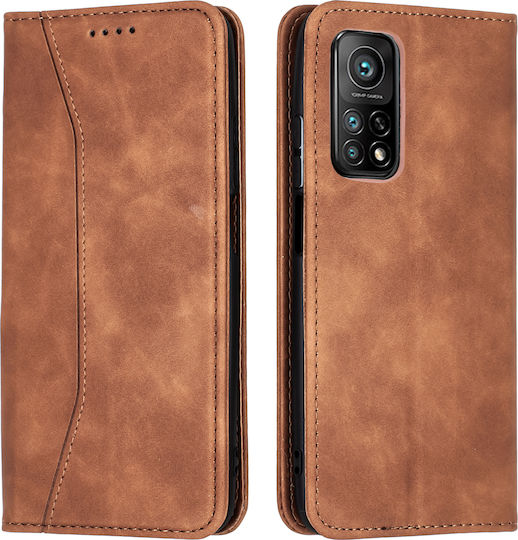 Bodycell PU Leather Book Synthetic Leather Brown (Xiaomi Mi 10T / Mi 10T Pro)