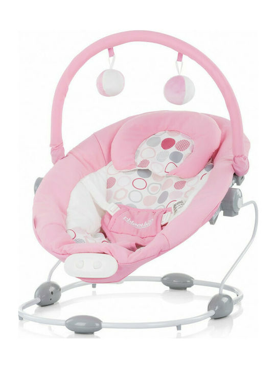 Chipolino Electric Baby Relax 2 in 1 Siesta with Music and Vibration Pink for Child up to 9kg