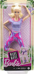 Barbie Made to Move Doll Blonde Purple Dye Pants for 3++ Years