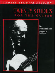 Hal Leonard Segovia - 20 Studies by Sor Παρτιτούρα για Κιθάρα