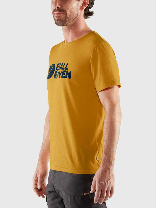 Fjallraven Logo T-shirt Κίτρινο