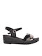 Anatomic Women's Ankle Strap Platforms Black
