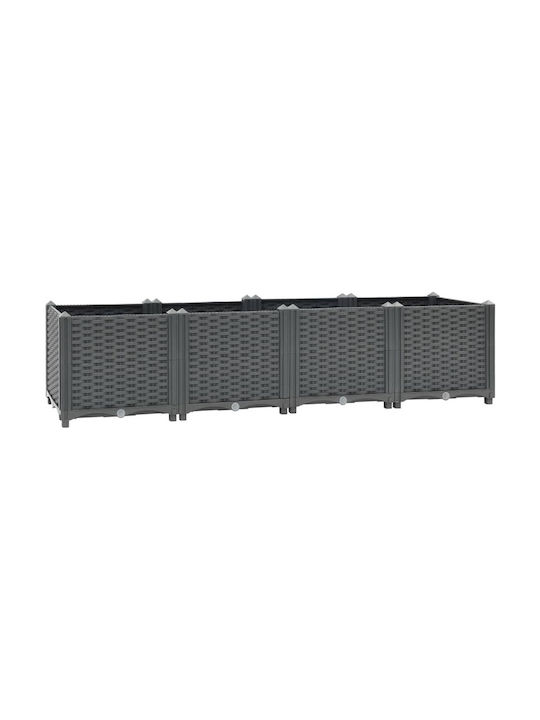 vidaXL Planter Box 40x38cm în Culoare Gri 310404