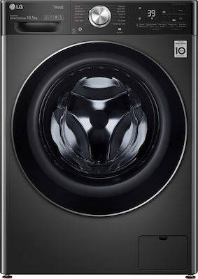 LG F6WV910P2SE Πλυντήριο Ρούχων Inverter Direct Drive 10.5kg με Ατμό 1600 Στροφών Μαύρο