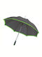 Next Automatic Umbrella with Walking Stick Black/Apple Green