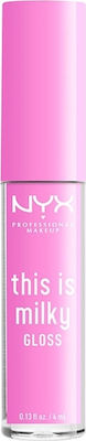 Nyx Professional Makeup This Is Milky Lipgloss 03 Lilac Splash 4ml