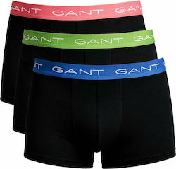 Gant Ανδρικά Μποξεράκια Μαύρα 3Pack