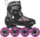 Roces Moody Tif Kids Adjustable Inline Rollers Black