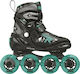 Roces Moody Tif Inline Αυξομειούμενα Rollers Μαύρα Παιδικά