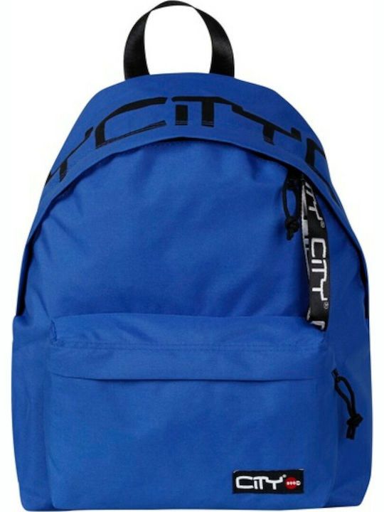 Lyc Sac City The Drop Buchstaben auf Blau Schul...