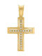 Q-Jewellery Damen Gold Kreuz 14K