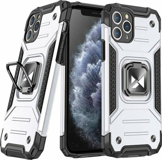 Wozinsky Ring Armor Umschlag Rückseite Kunststoff Silber (iPhone 11 Pro Max)