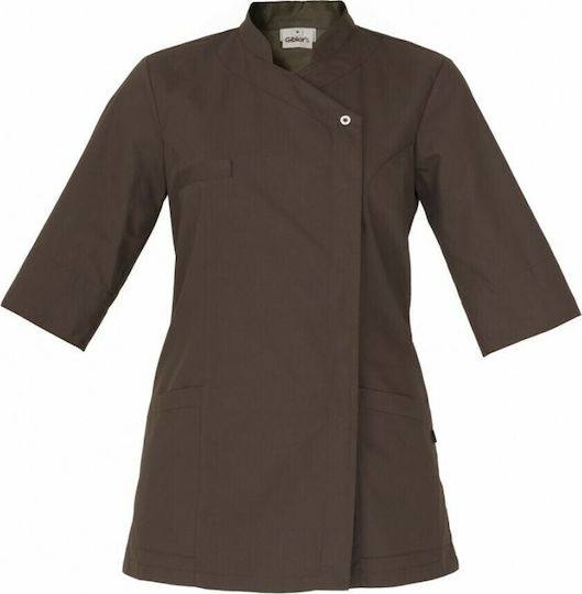 Giblor's Mantel Koch Unisex Braun mit Kurzärmelig 18P02K053