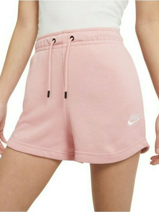 Nike French Terry Αθλητικό Γυναικείο Σορτς Ροζ