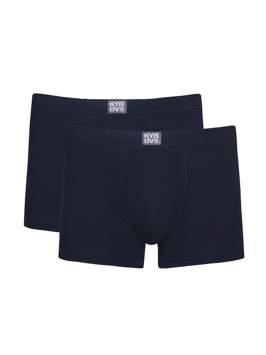 Kybbvs Ανδρικά Μποξεράκια Μπλε 2Pack