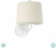 Faro Barcelona Conga Classic Lamp Wall with Socket E27 Beige 21.5x17.5cm