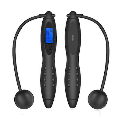 Wireless Springseil Fitness Schwarz mit Meter